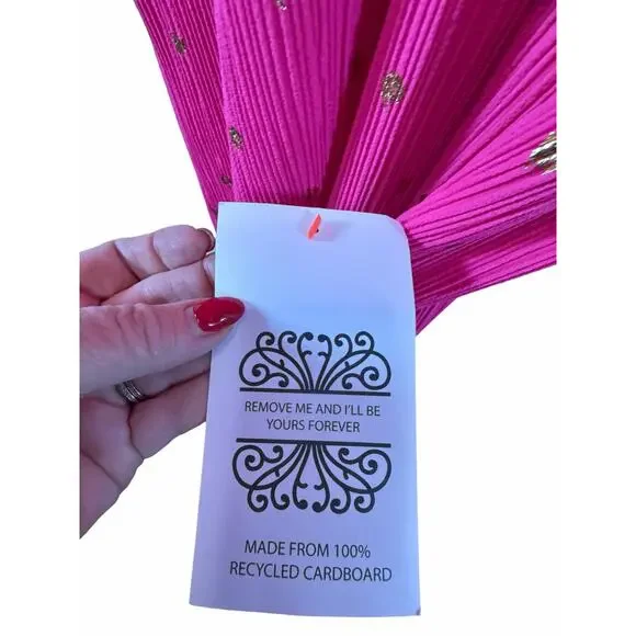 NWT Never Fully Dressed Pink Plisse Emma Dress - Size 20 - Picture 14 of 16